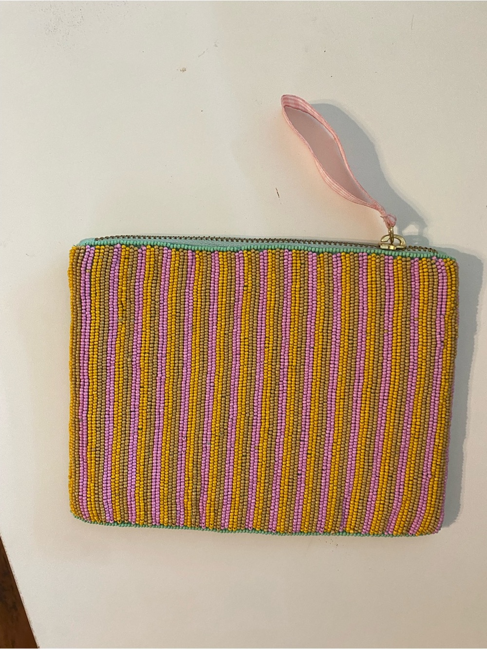 Anthropologie Fiona Beaded Medium Pouch in Hearts - Picture 7 of 10